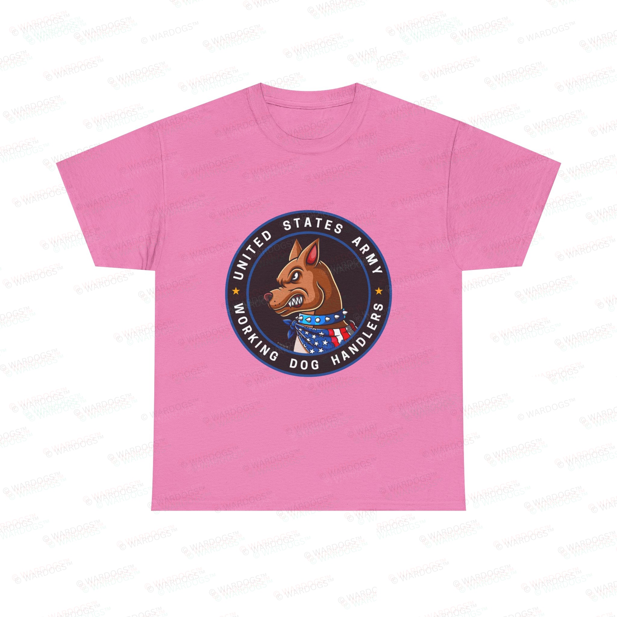 US Army K9 Working Dog Handler T-Shirt - circle/front - Image 8