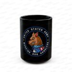 Military Working Dogs Black Ceramic Mug — U.S. Army (11oz/15oz)