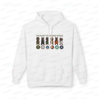 Military Working Dogs Hoodie — K9 Unit Emblem Pullover