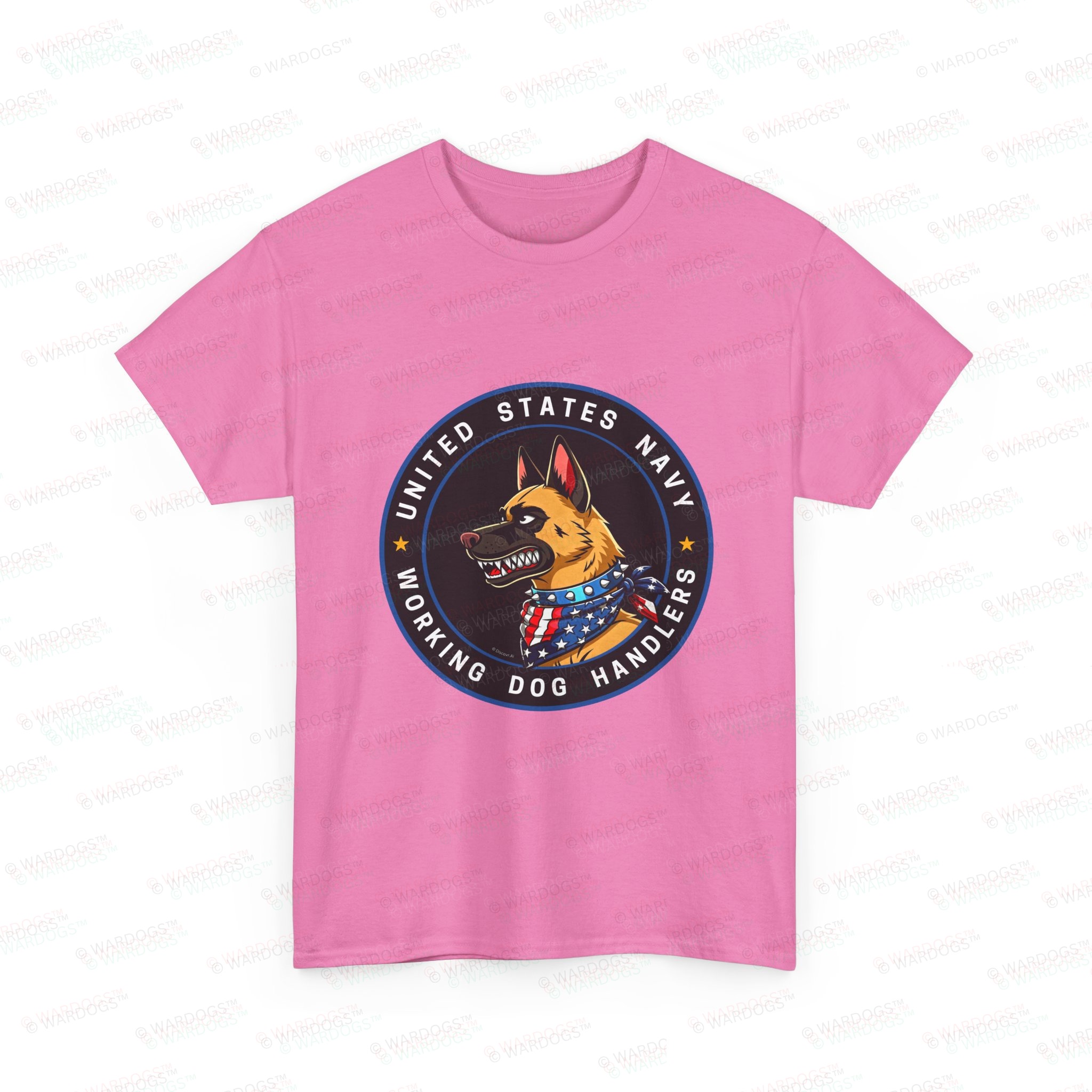 US NAVY K9 Working Dog Handler T-Shirt - circle/front - Image 8