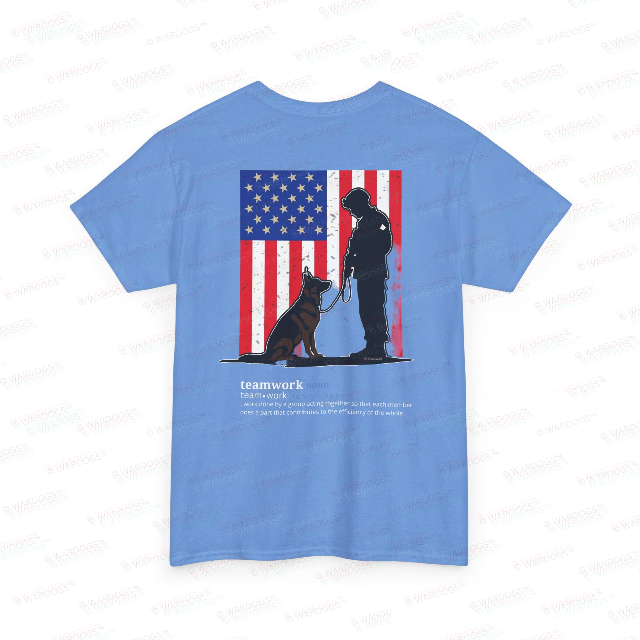 US Military Canine “Teamwork” Tee – White Text - Image 8