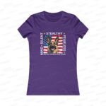 Silent Stealthy Fearless, American Flag - Womens Tee front