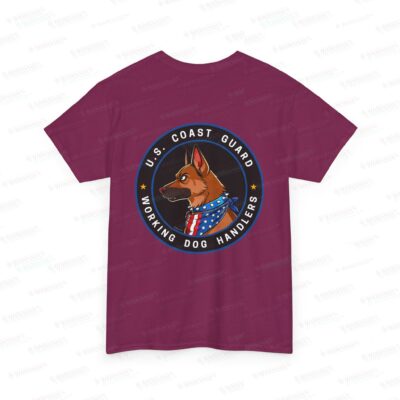 U.S. Coast Guard K9 Working Dog Handler T-Shirt – circle/back