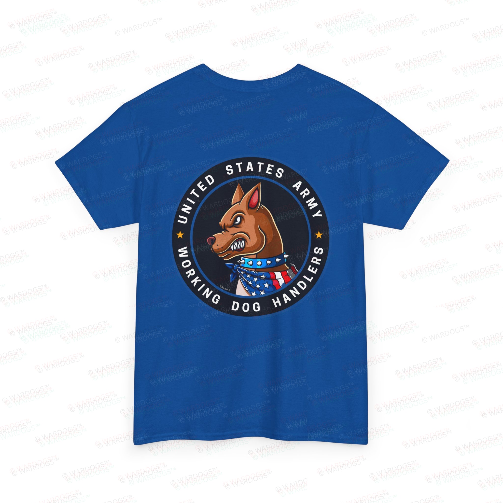 U.S. Army K9 Working Dog Handler T-Shirt - circle/back - Image 8