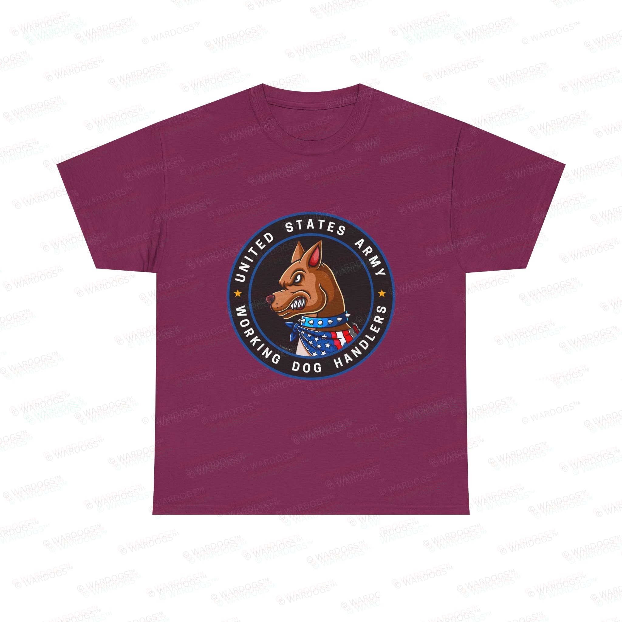 US Army K9 Working Dog Handler T-Shirt - circle/front - Image 9
