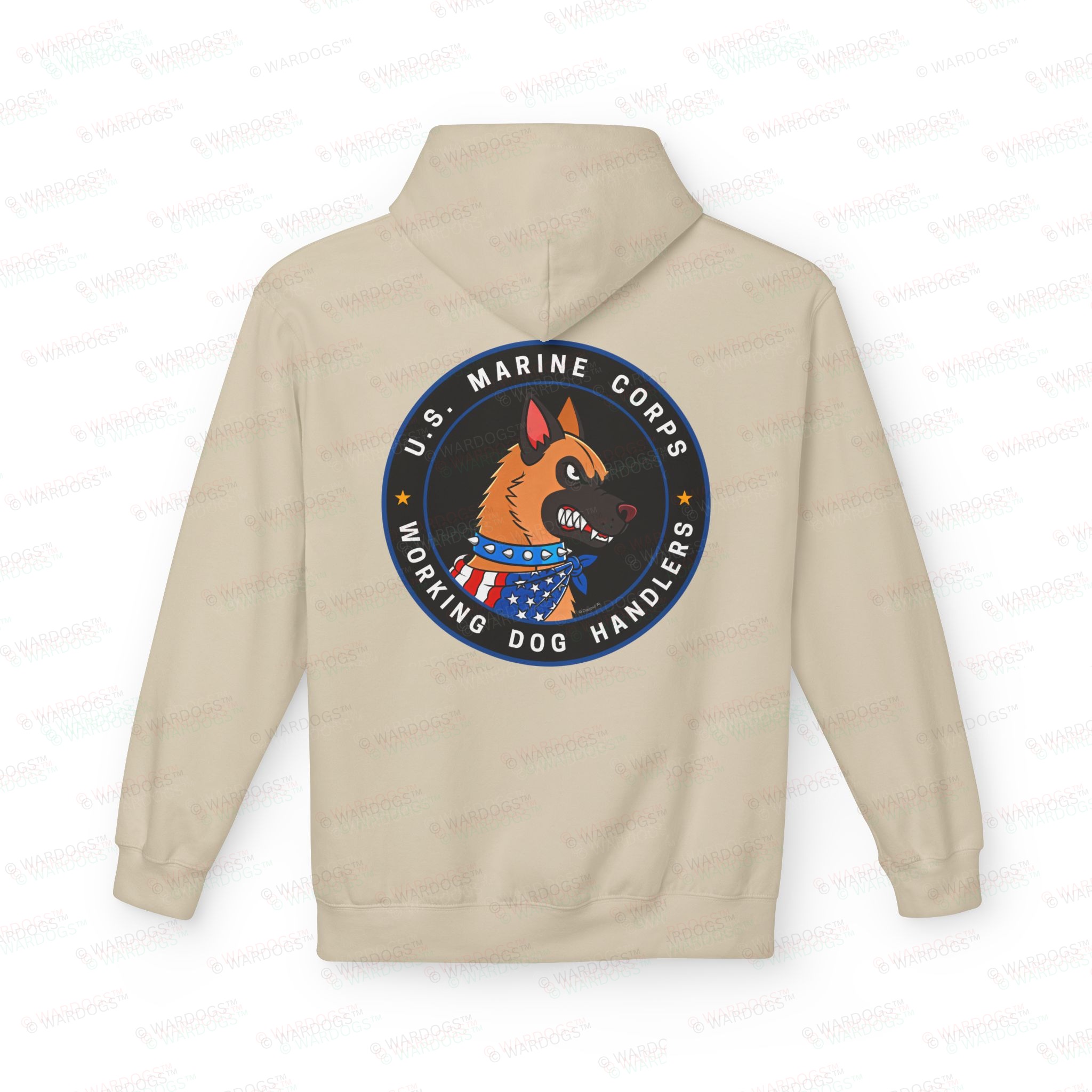 US Marine Corp Hoodie — Circle Design Back - Image 4