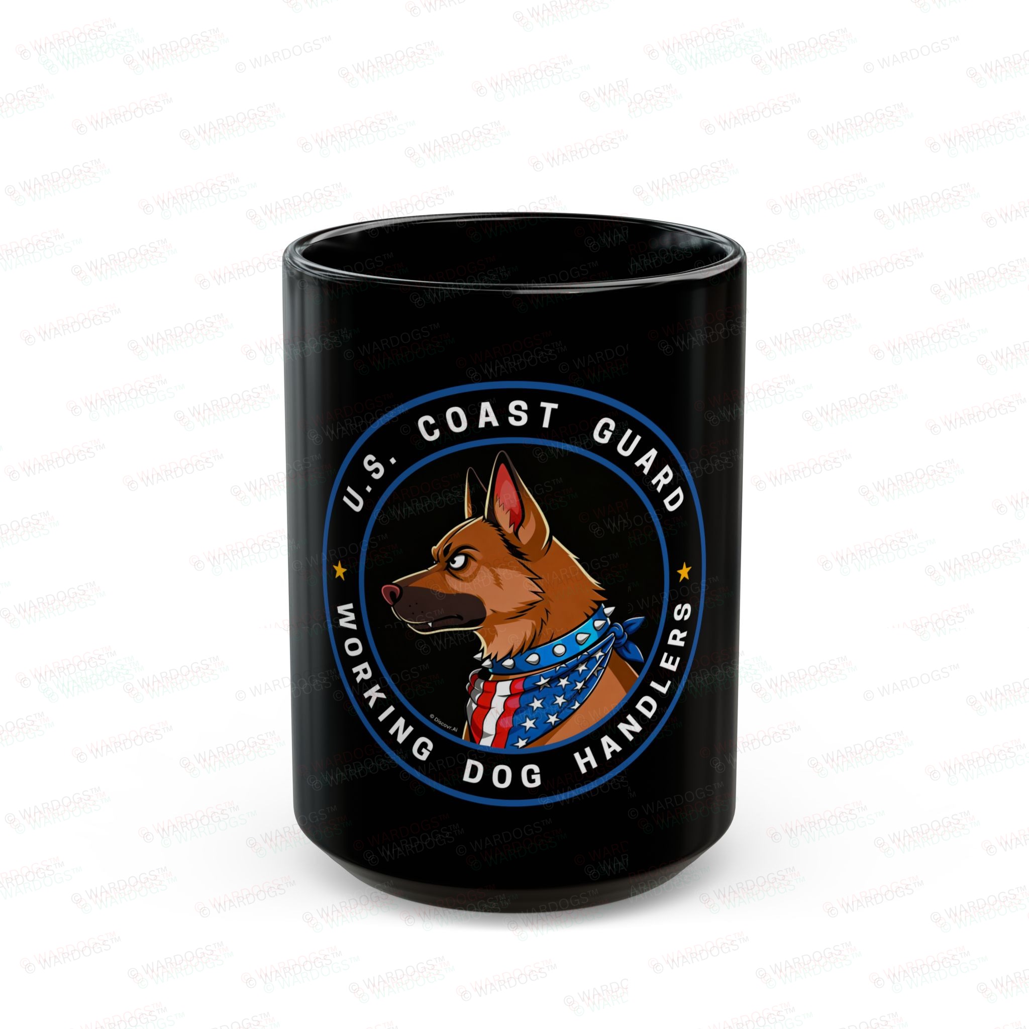 Military Working Dogs Black Ceramic Mug — U.S. Coast Guard (11oz/15oz) - Image 5