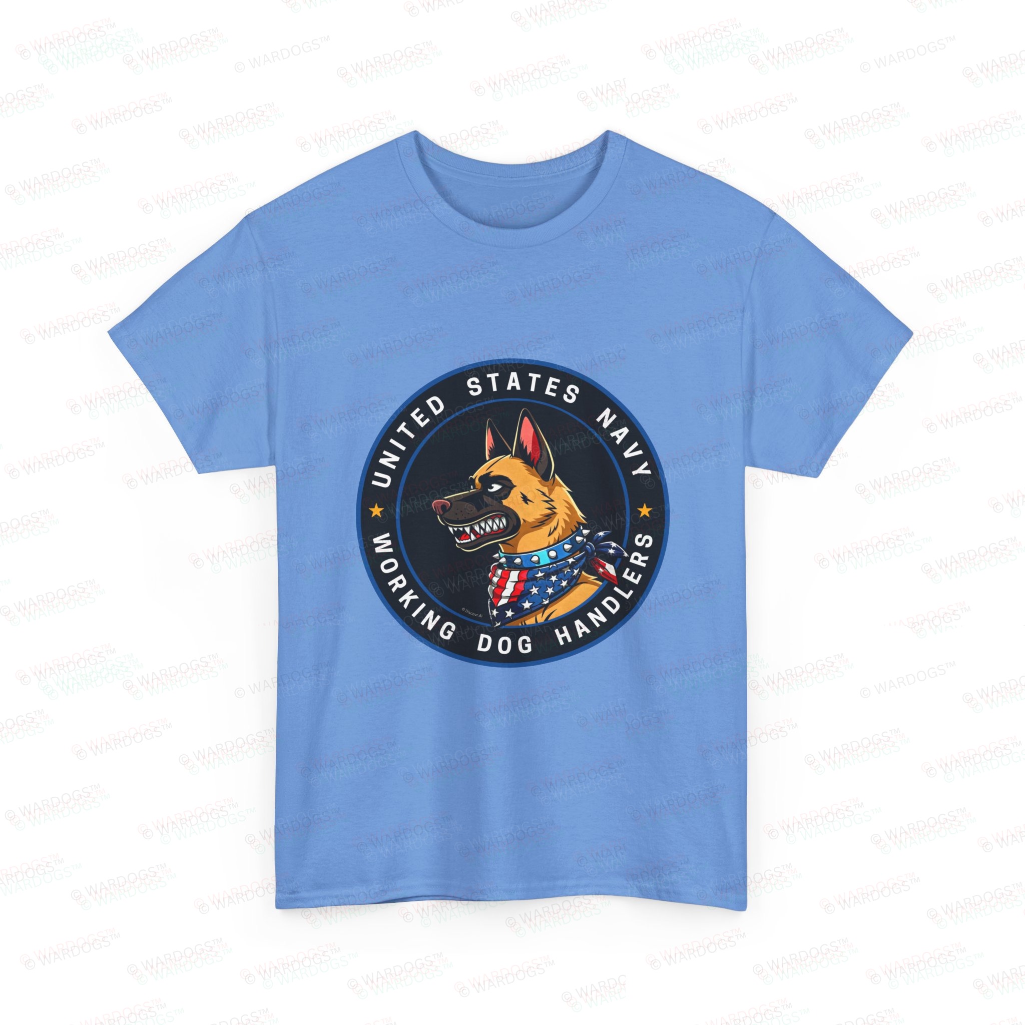 US NAVY K9 Working Dog Handler T-Shirt - circle/front - Image 6