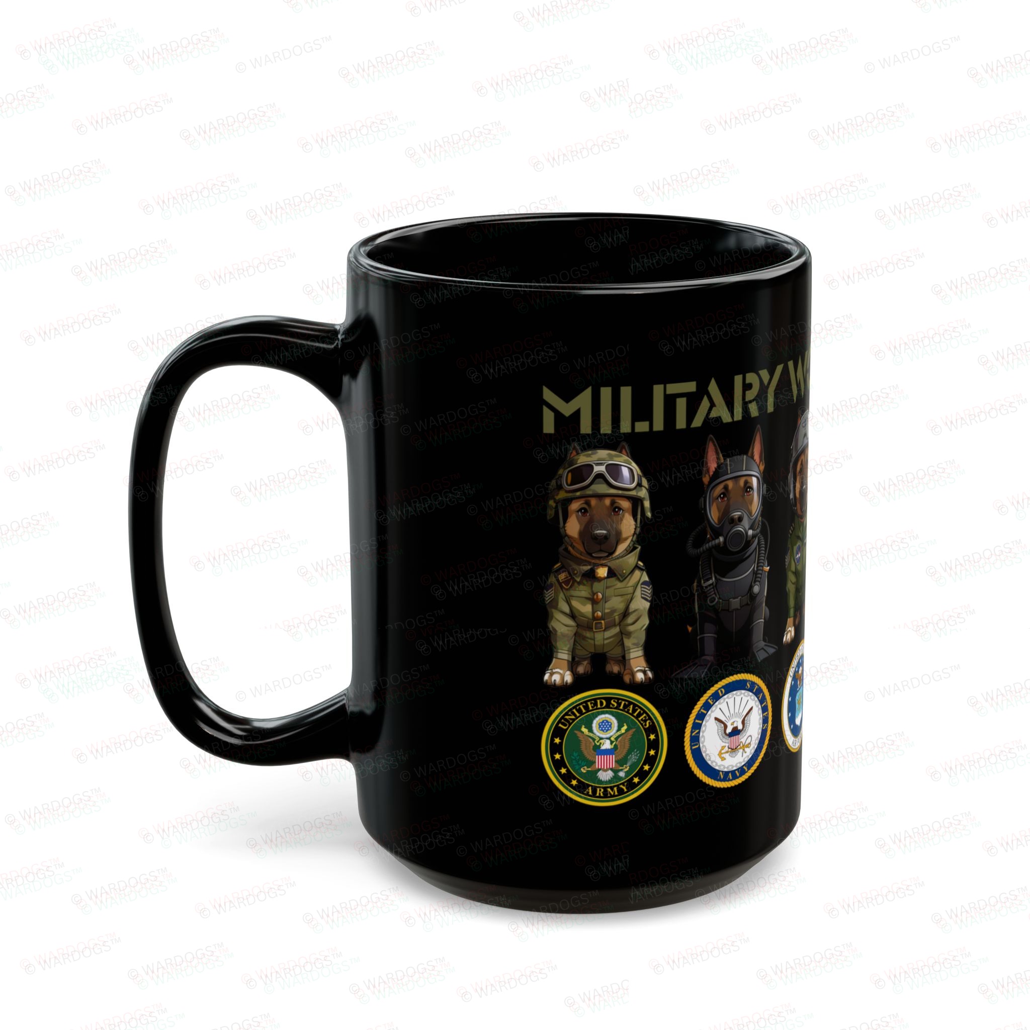 Military Working Dog Mug – K9 Service Branches Ceramic Coffee Cup (11oz/15oz) - Image 4