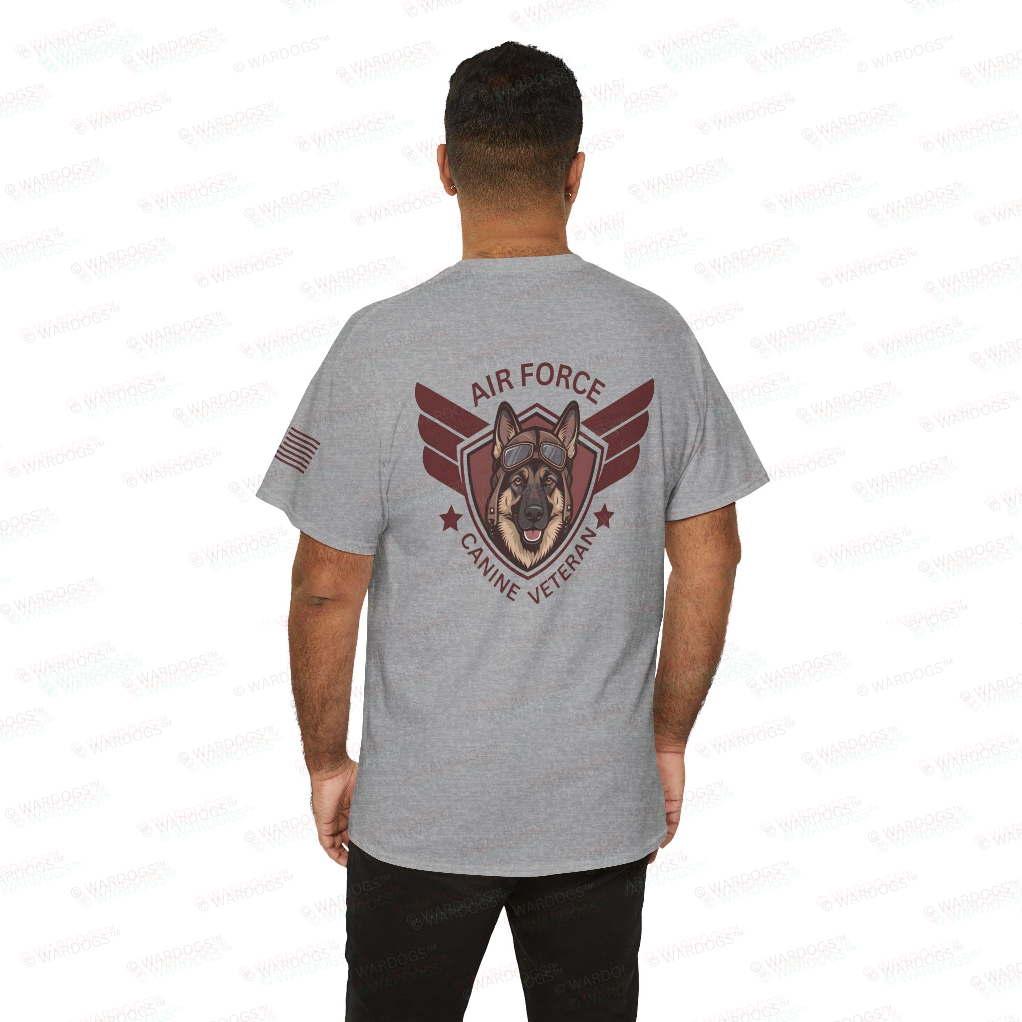 Air Force "Wings" Canine Veteran Tee — Patriotic Graphic T-Shirt - Image 6