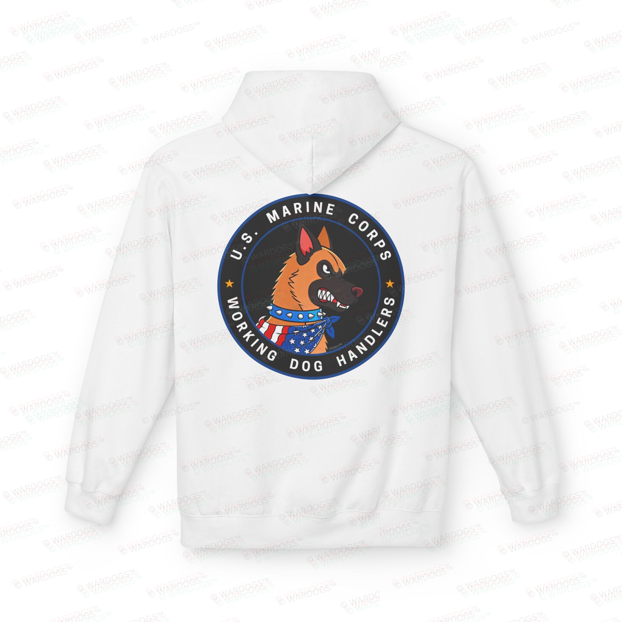 US Marine Corp Hoodie — Circle Design Back - Image 2