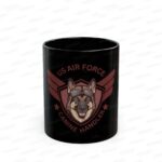 US Air Force Canine Handler Black Mug – Military K9 Gift (11oz/15oz)