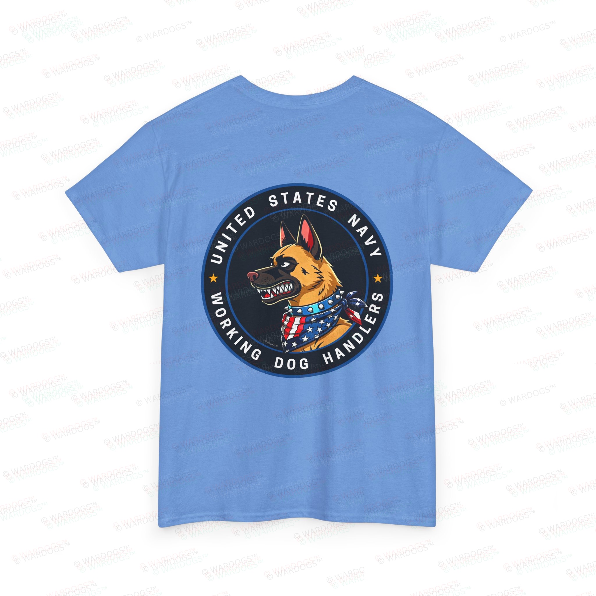 U.S. Navy K9 Working Dog Handler T-Shirt - circle/back - Image 6