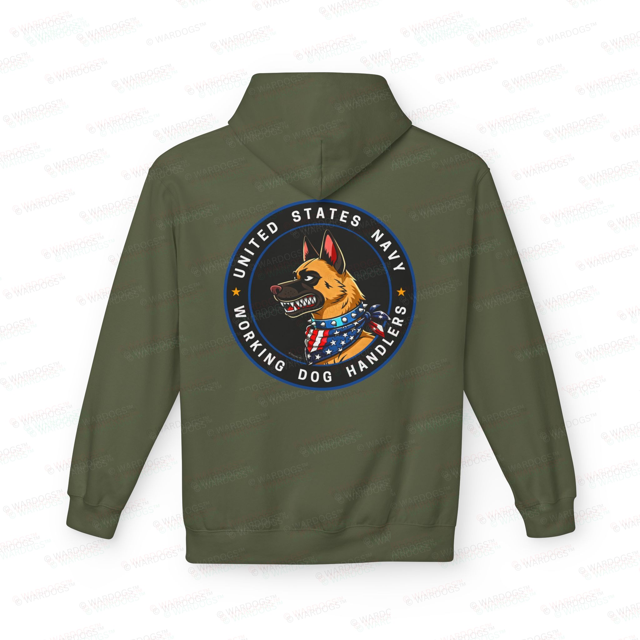 US Navy Hoodie — Circle Design Back - Image 6