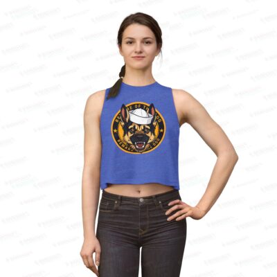 US NAVY BEWARE MALINOIS CROP TOP
