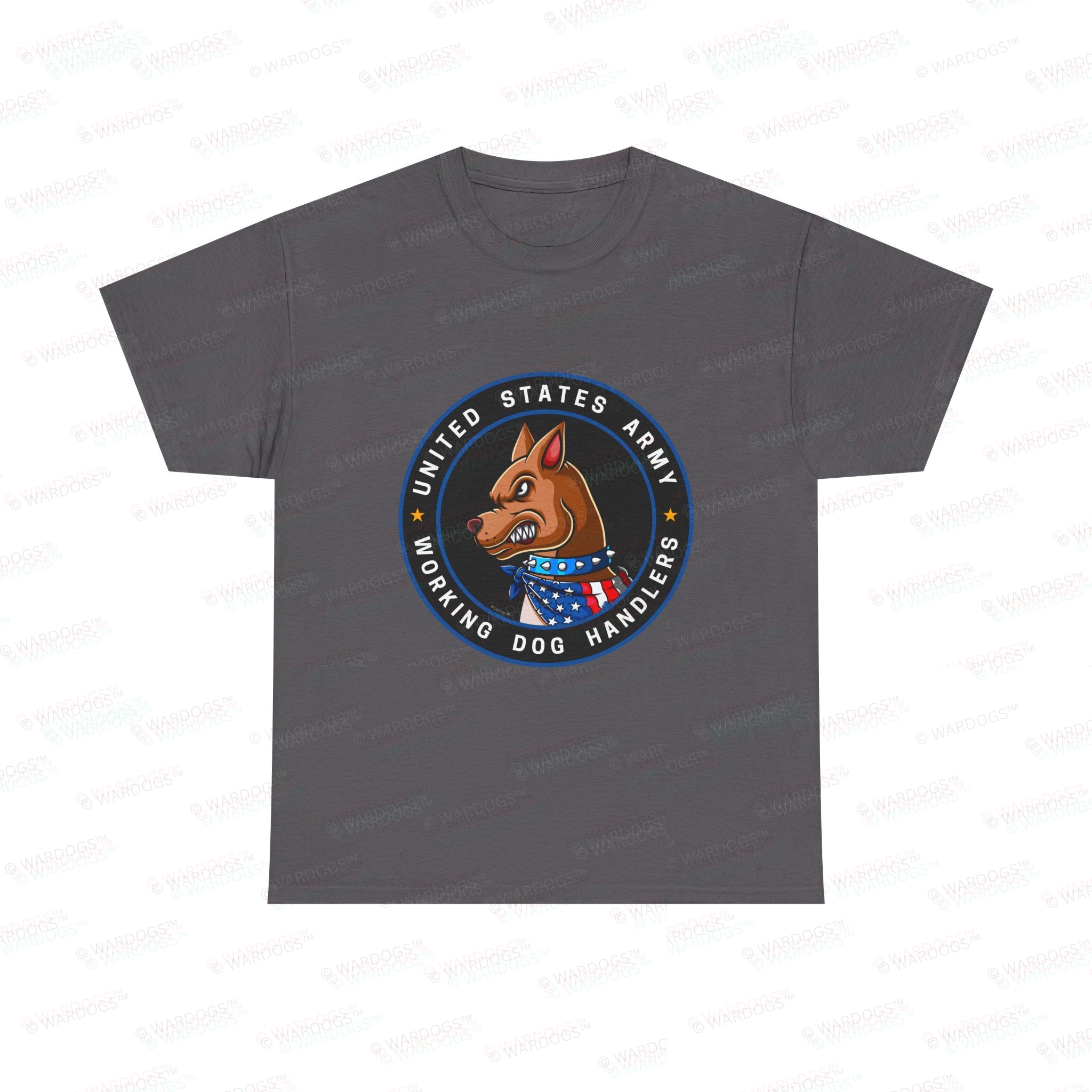 US Army K9 Working Dog Handler T-Shirt - circle/front - Image 6
