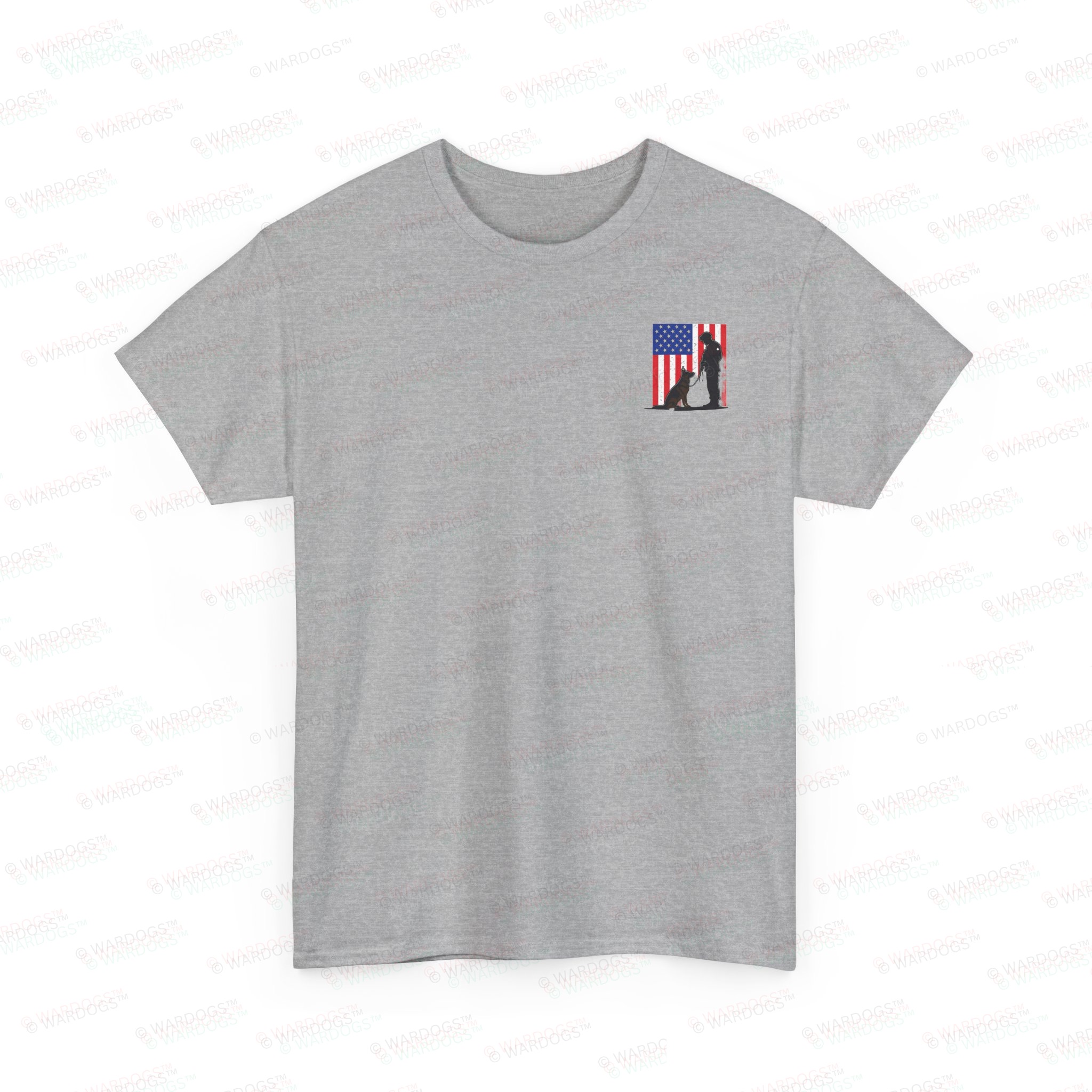 US Military Canine “Teamwork” Tee – White Text - Image 3