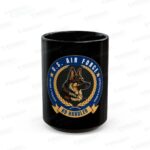 U.S. Air Force K9 Handler Black Mug — Military Working Dog Coffee Cup