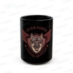 US Air Force Canine Handler Black Mug – Military K9 Gift (11oz/15oz)