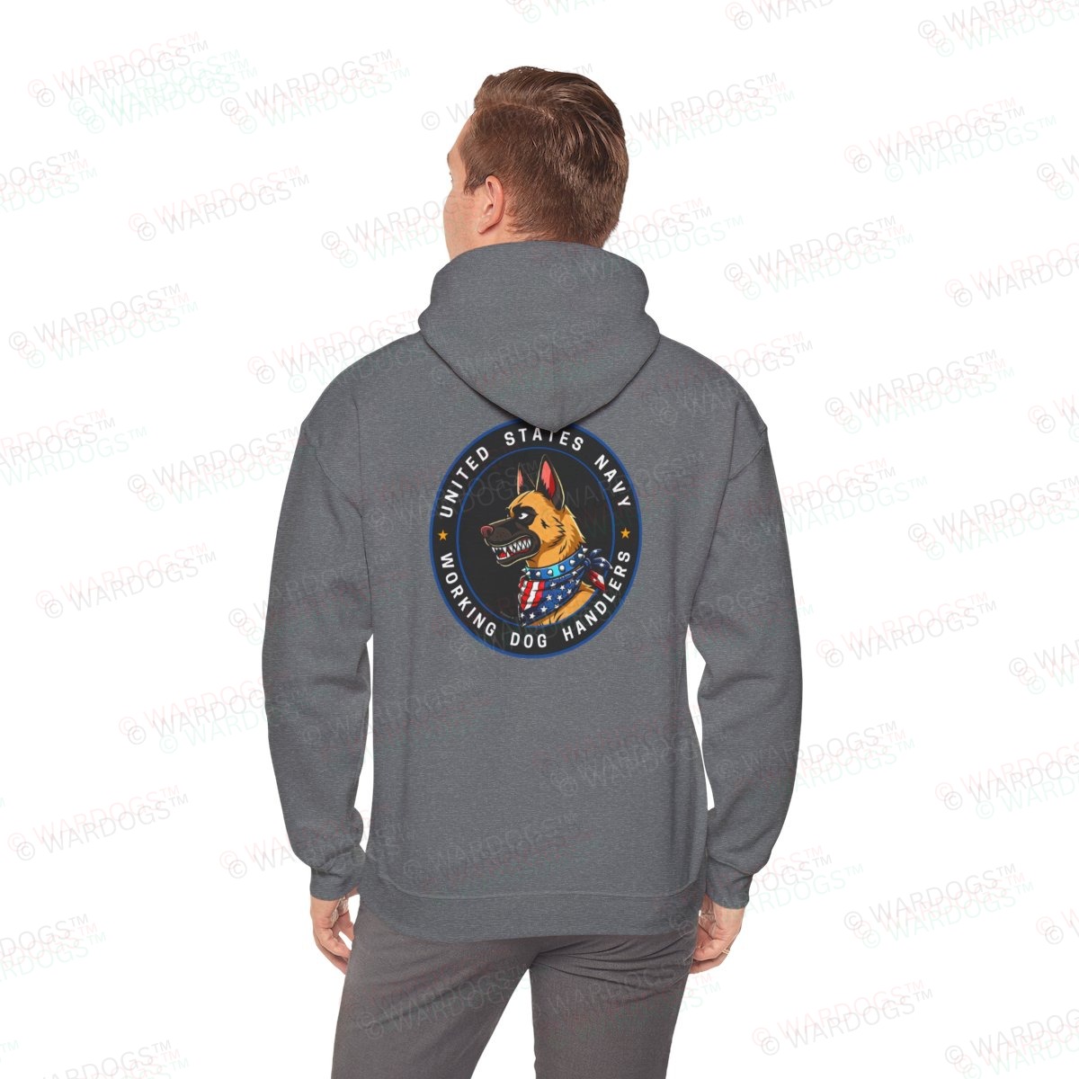 US Navy Hoodie — Circle Design Back