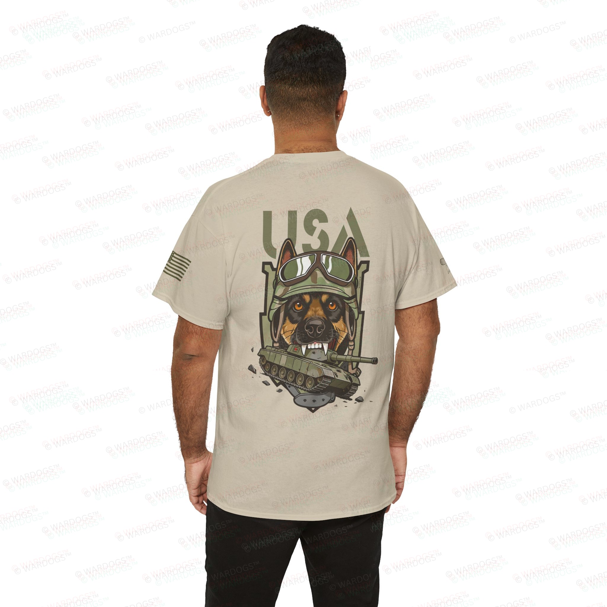 US Army MWD K9 Defender Military T-Shirt - Image 2