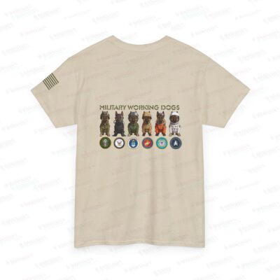 Military Working Dogs T‑Shirt — K9 Unit Tribute Tee (Service Patches & MWD Design)
