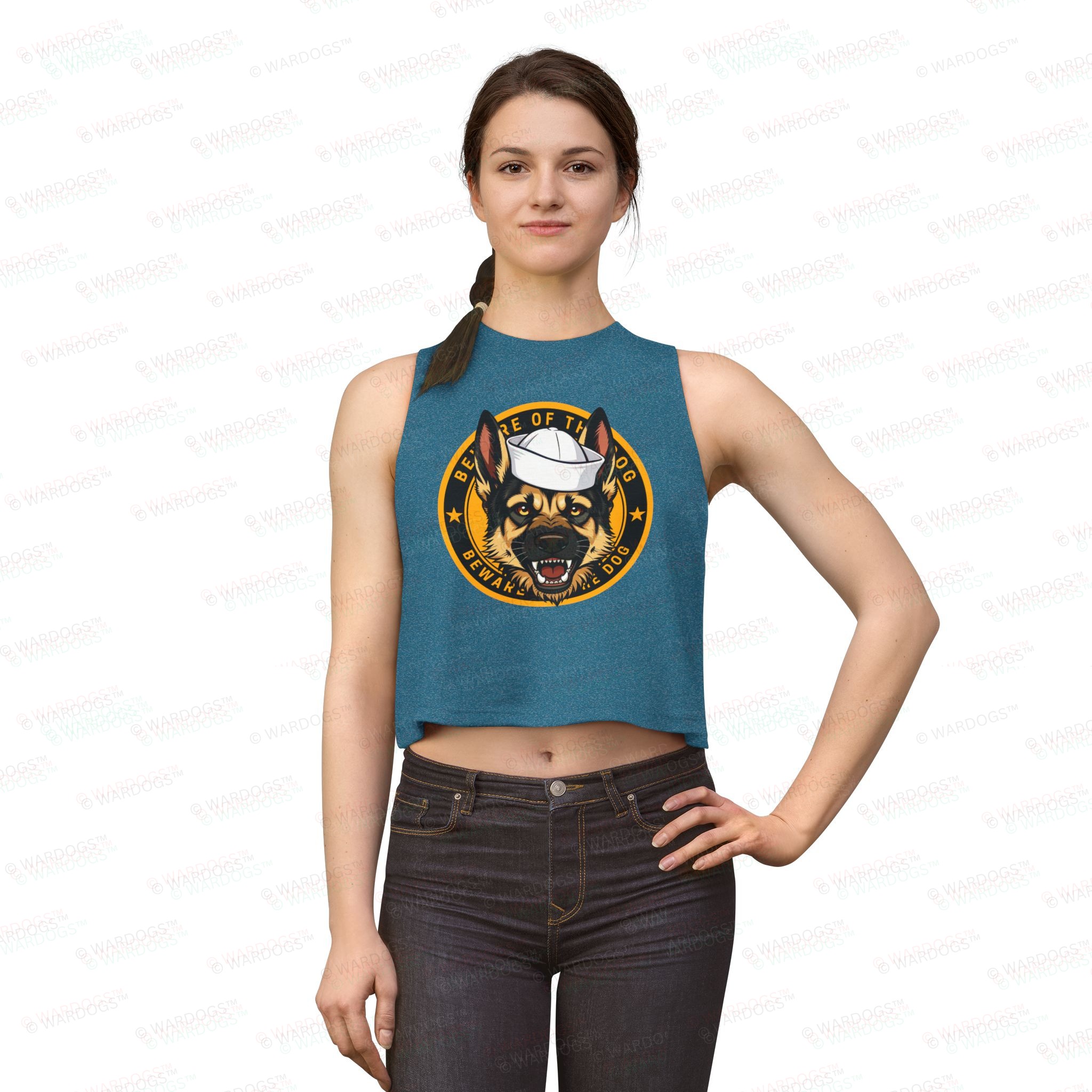 US NAVY BEWARE MALINOIS CROP TOP - Image 11