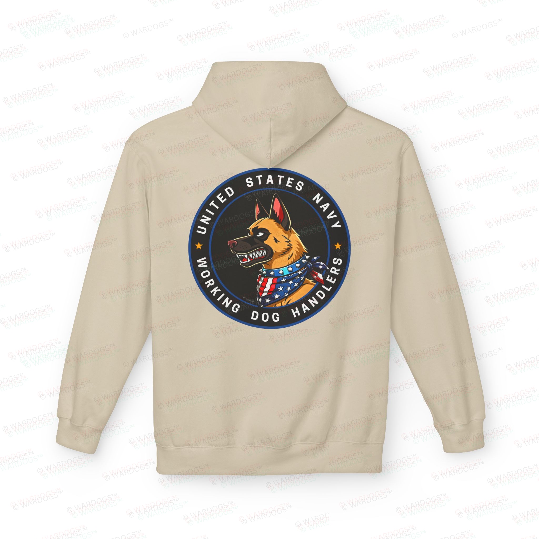 US Navy Hoodie — Circle Design Back - Image 5