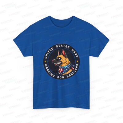 US NAVY K9 Working Dog Handler T-Shirt – circle/front