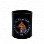 Military Working Dogs Black Ceramic Mug — U.S. Coast Guard (11oz/15oz)
