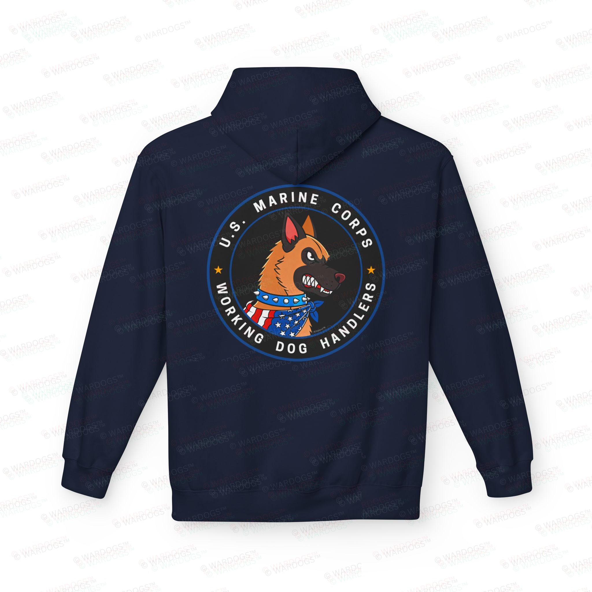 US Marine Corp Hoodie — Circle Design Back - Image 8
