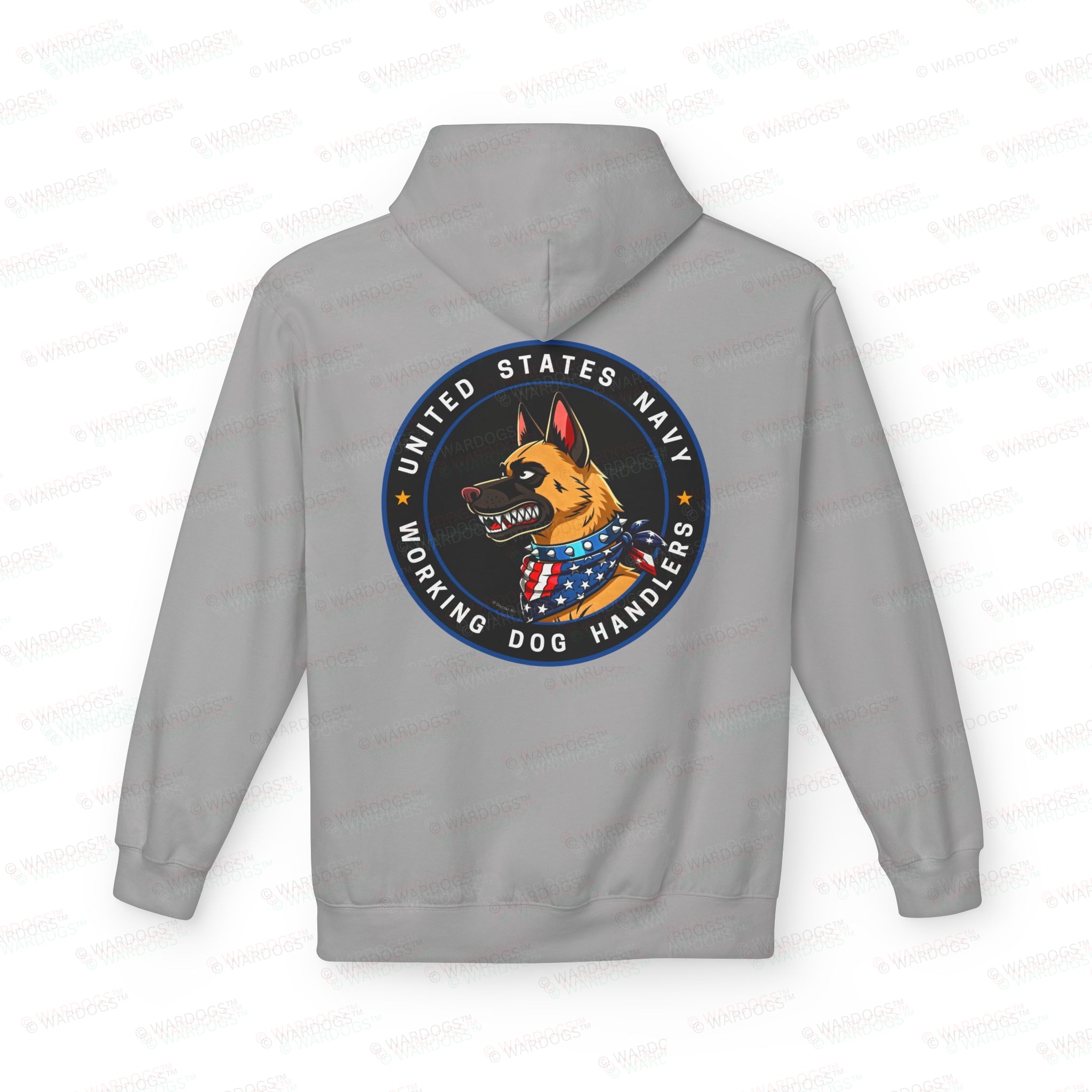 US Navy Hoodie — Circle Design Back - Image 3