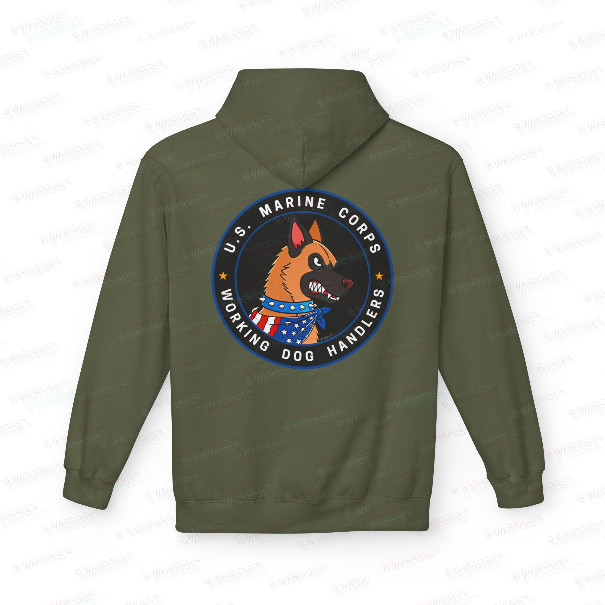 US Marine Corp Hoodie — Circle Design Back - Image 5
