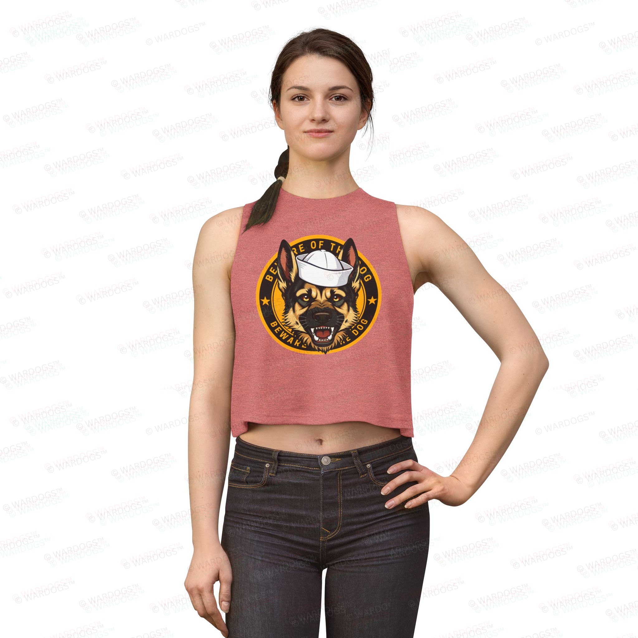 US NAVY BEWARE MALINOIS CROP TOP - Image 9