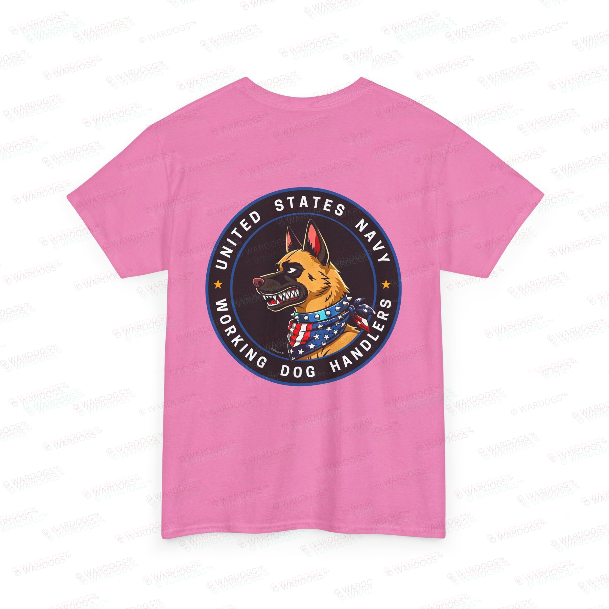 U.S. Navy K9 Working Dog Handler T-Shirt - circle/back - Image 8