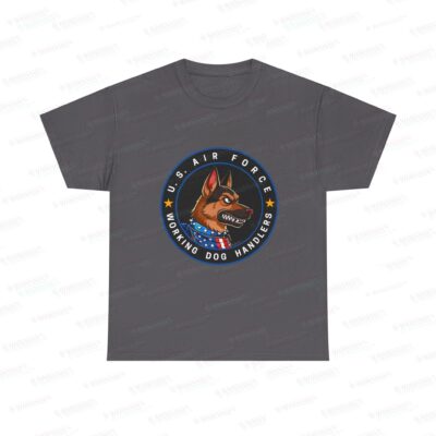 US Air Force K9 Working Dog Handler T-Shirt – circle/front