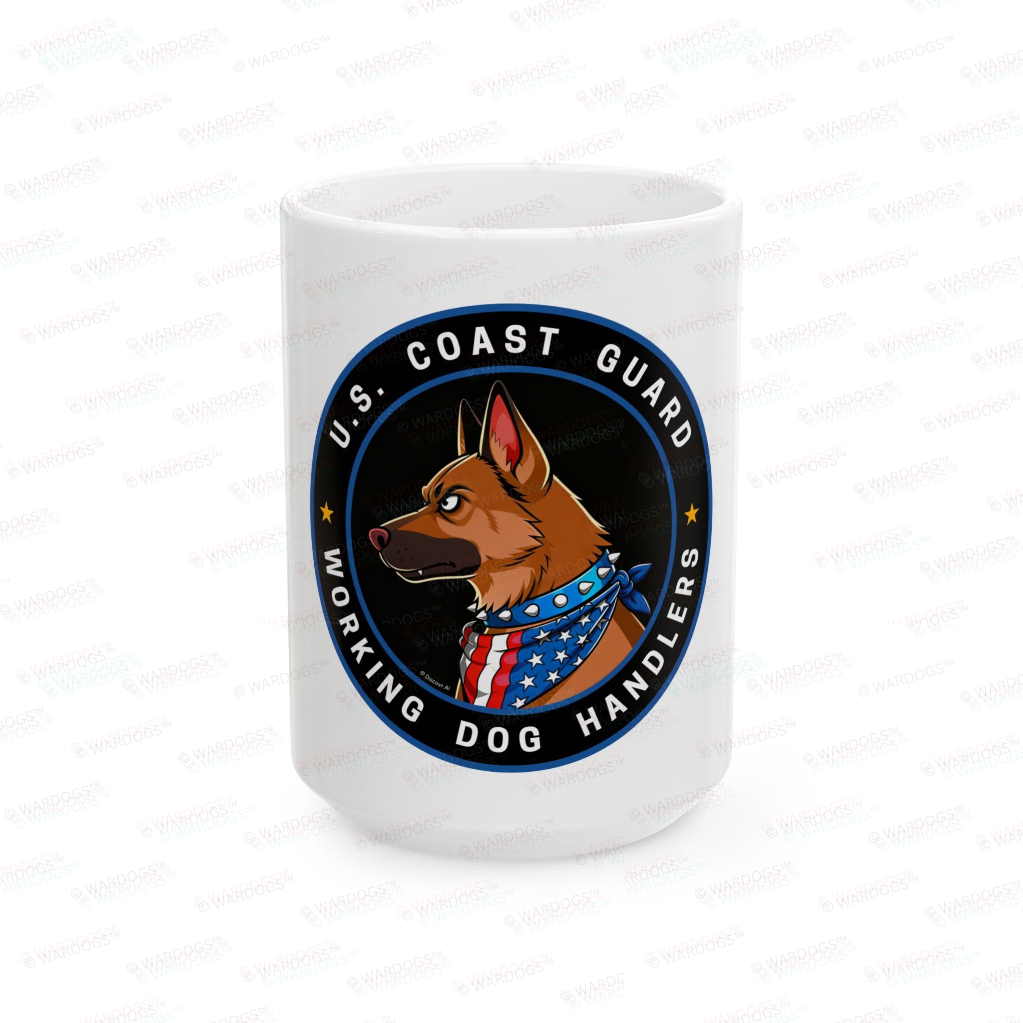 Military Working Dog Mug – U.S. Coast Guard K9 Ceramic Coffee Cup (11oz/15oz) - Image 2
