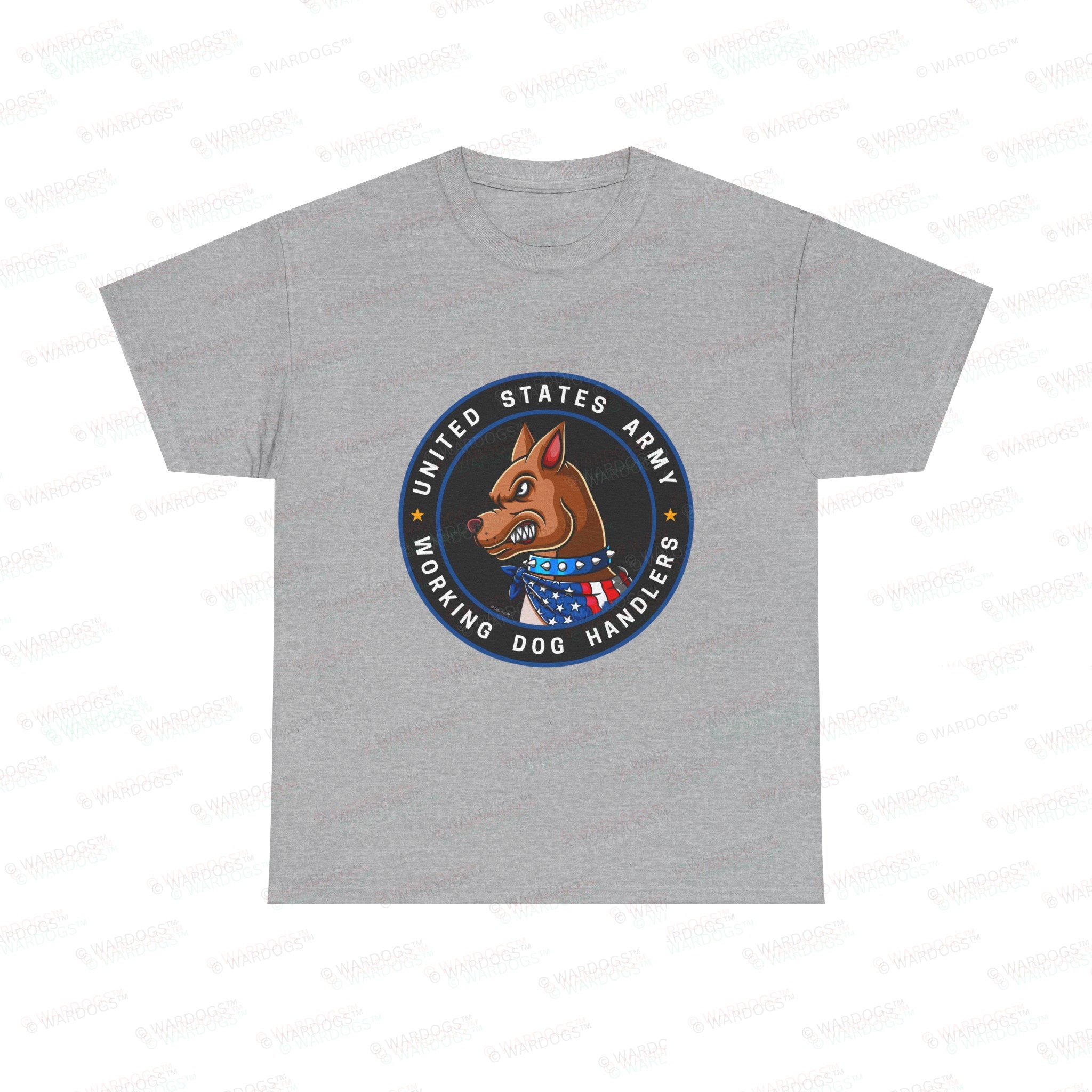 US Army K9 Working Dog Handler T-Shirt - circle/front - Image 3