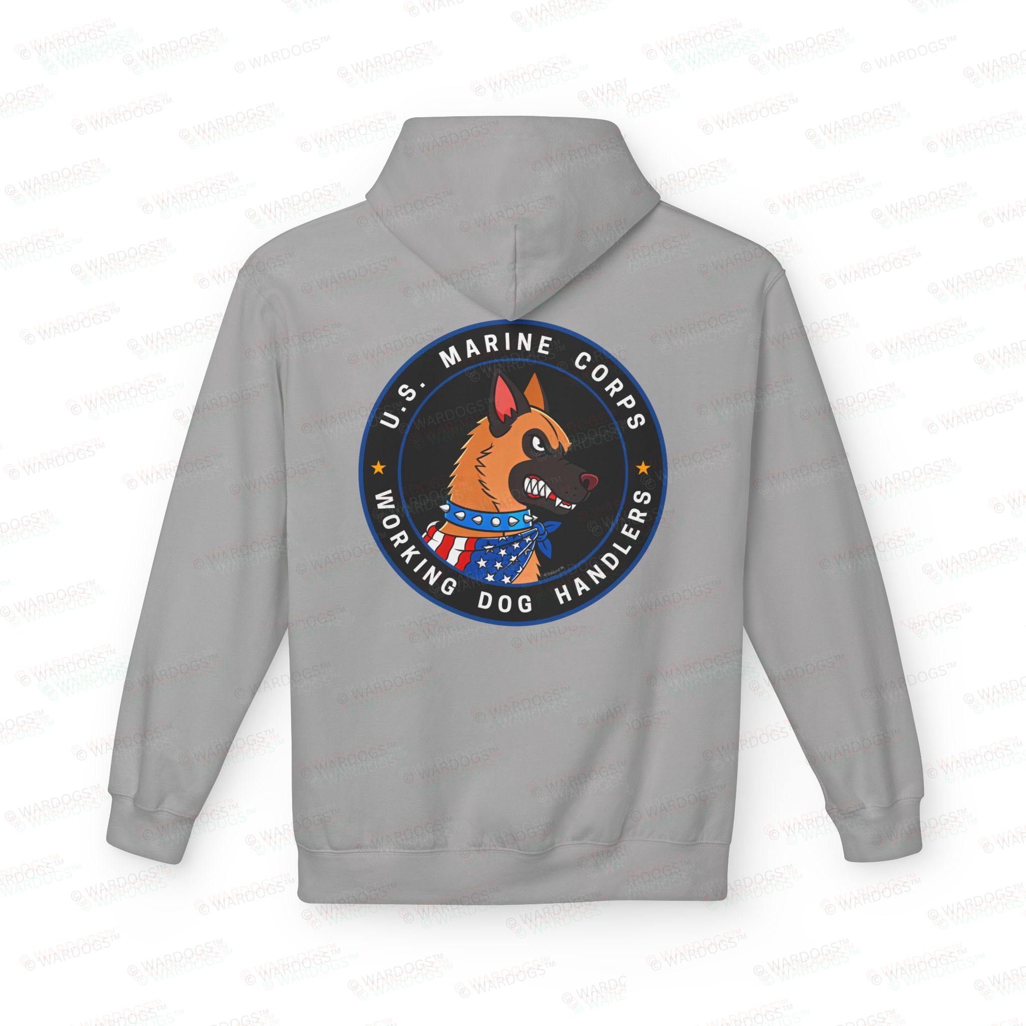 US Marine Corp Hoodie — Circle Design Back - Image 3