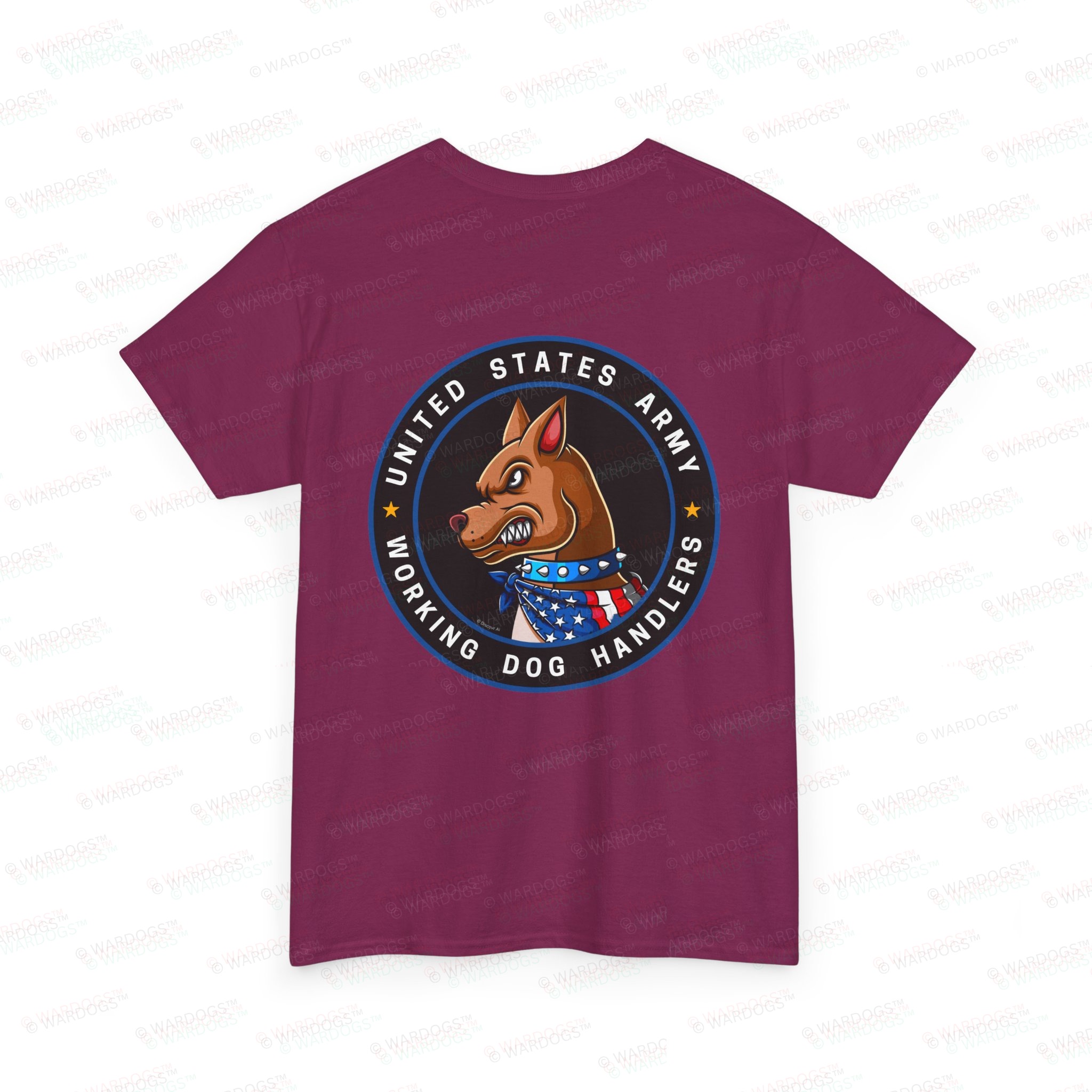 U.S. Army K9 Working Dog Handler T-Shirt - circle/back - Image 10