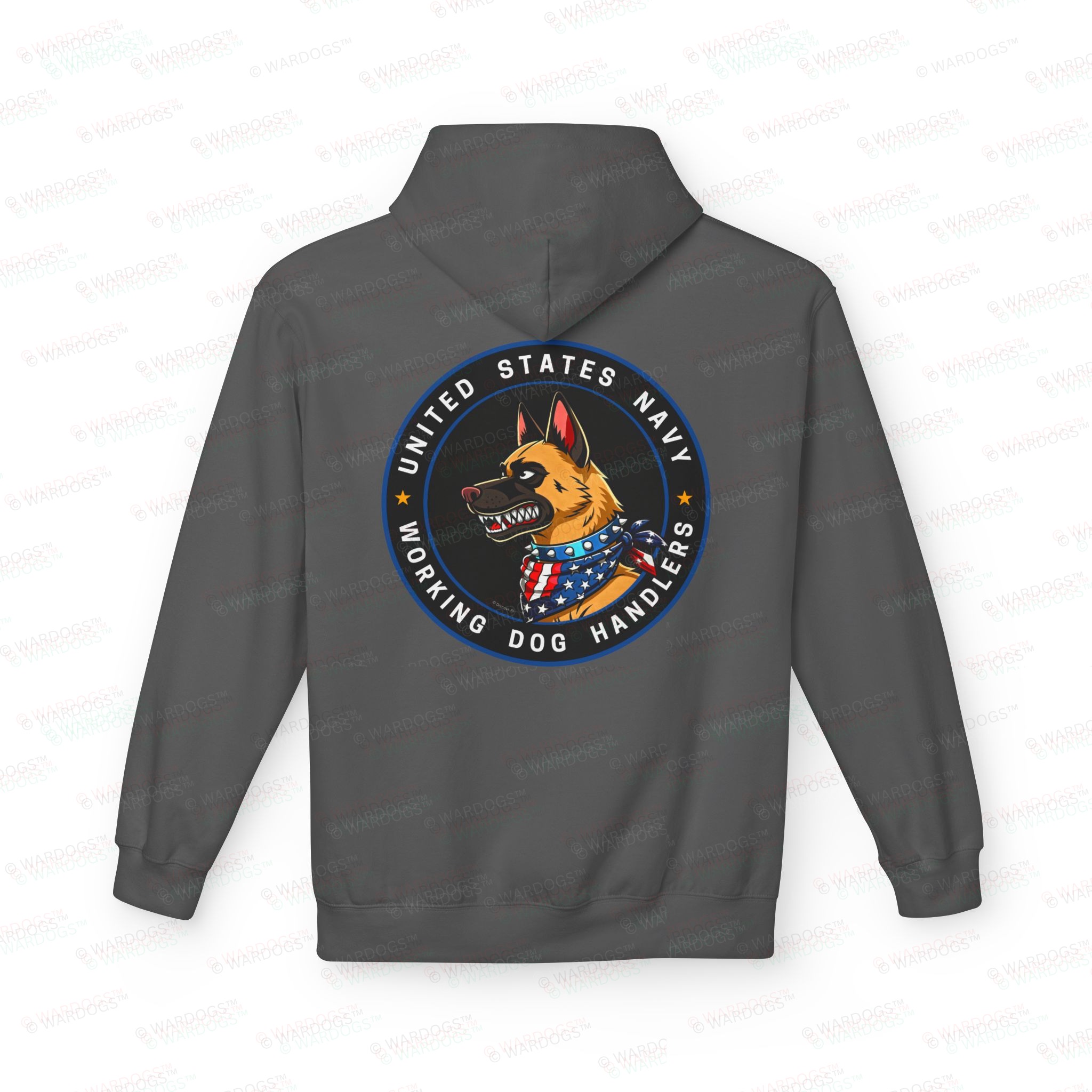 US Navy Hoodie — Circle Design Back - Image 7