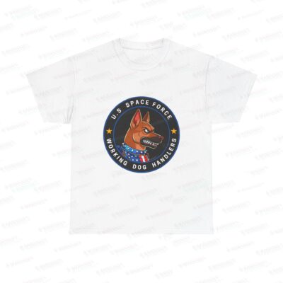 US Space Force K9 Working Dog Handler T-Shirt – circle/front