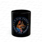 Military Working Dogs Black Ceramic Mug — U.S. Air Force (11oz/15oz)