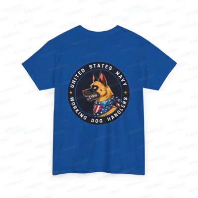 U.S. Navy K9 Working Dog Handler T-Shirt – circle/back