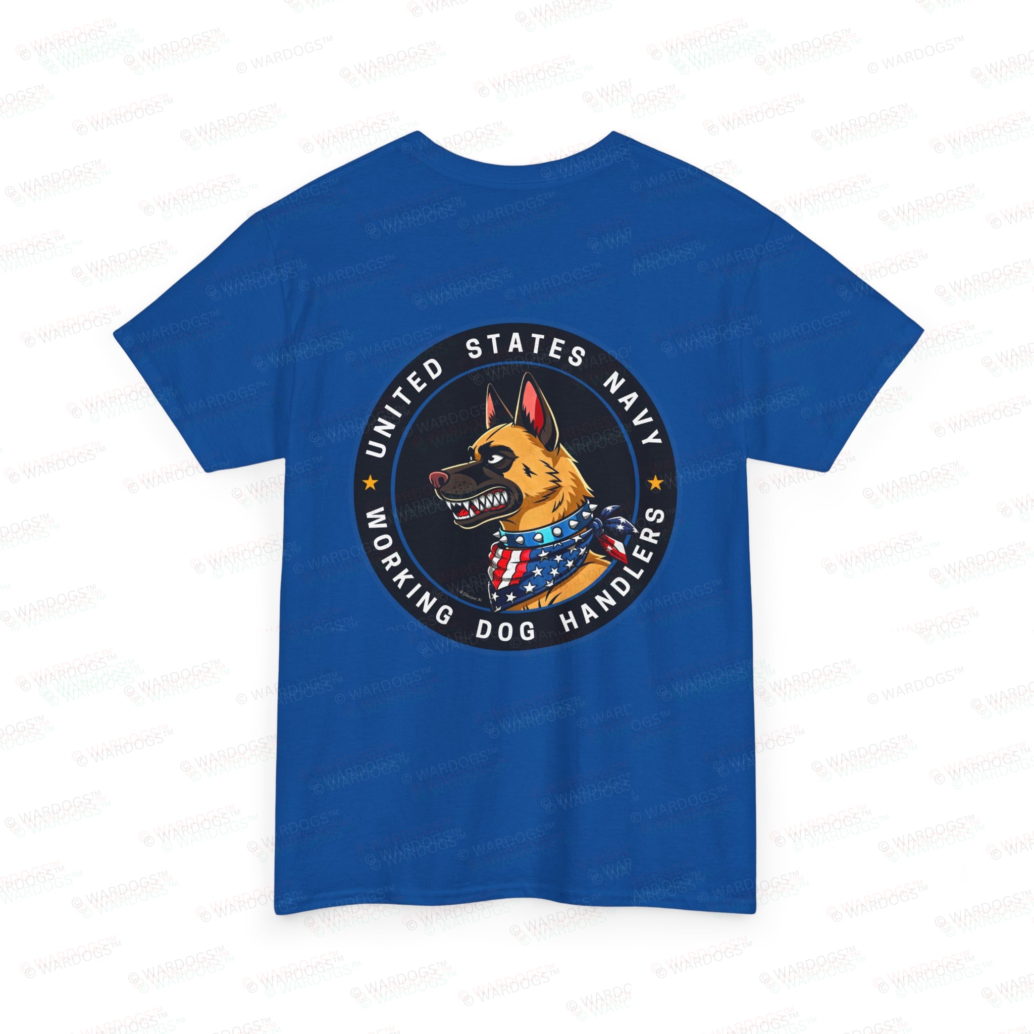 U.S. Navy K9 Working Dog Handler T-Shirt - circle/back