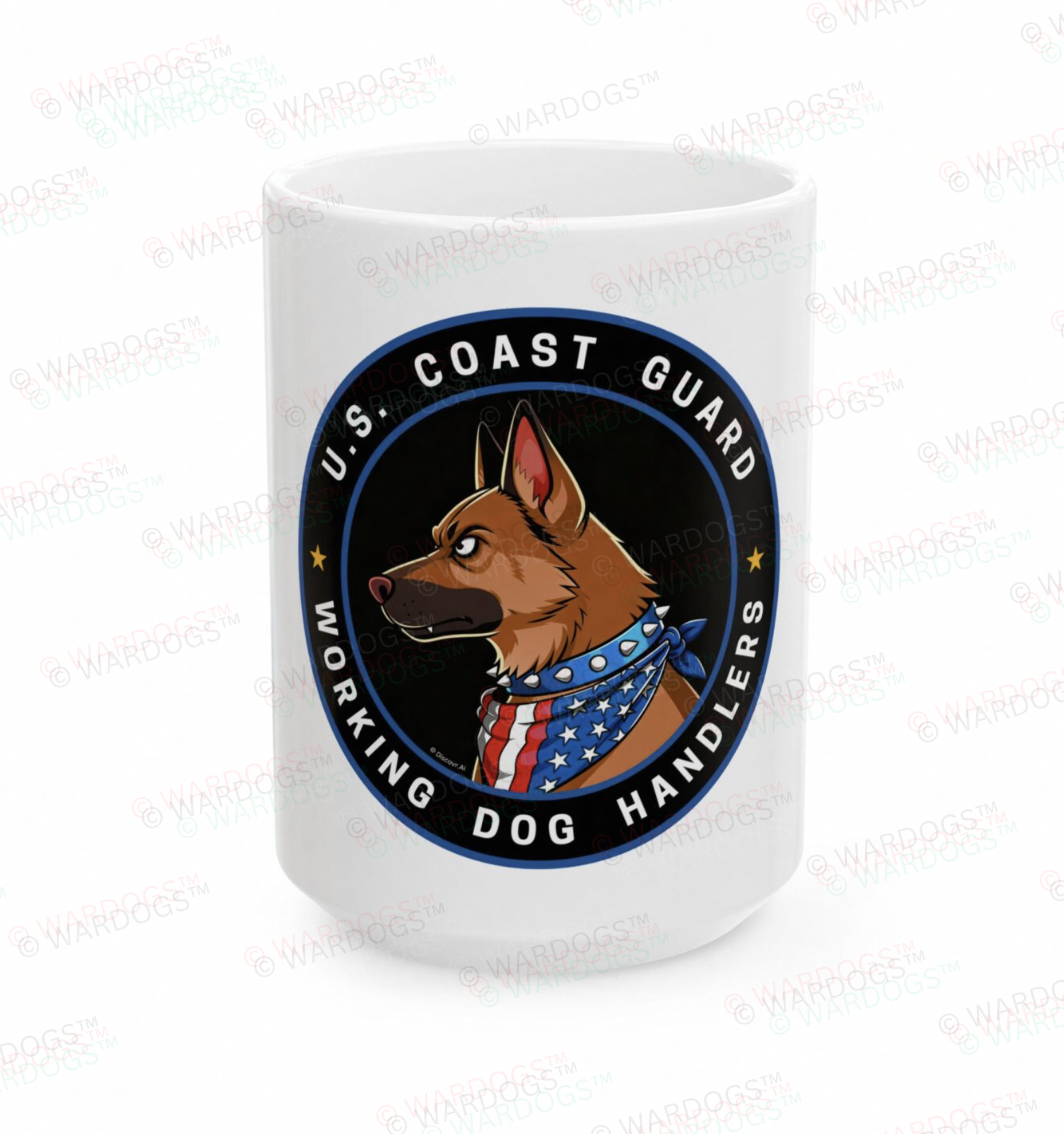 Military Working Dog Mug – U.S. Coast Guard K9 Ceramic Coffee Cup (11oz/15oz)