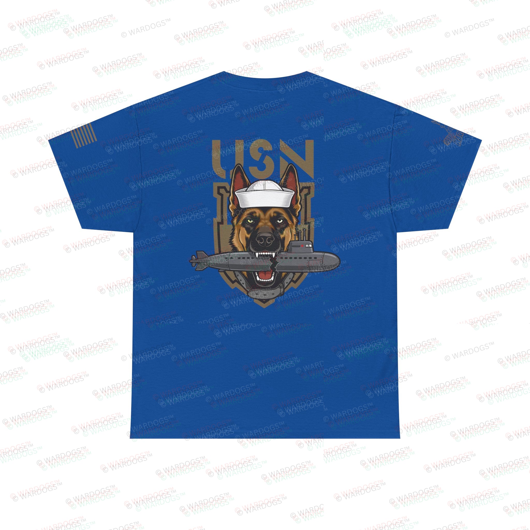 US Navy MWD K9 Defender Military T-Shirt - Image 3