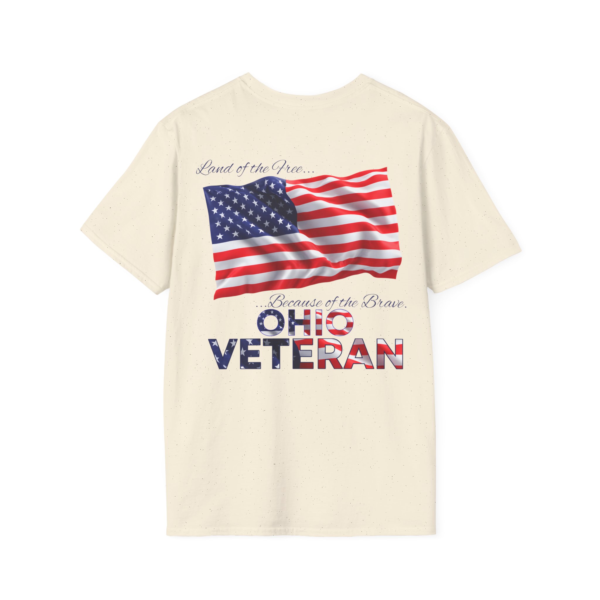 Ohio Veteran T-Shirt — Home of the Brave American Flag Memorial Tee - Image 13