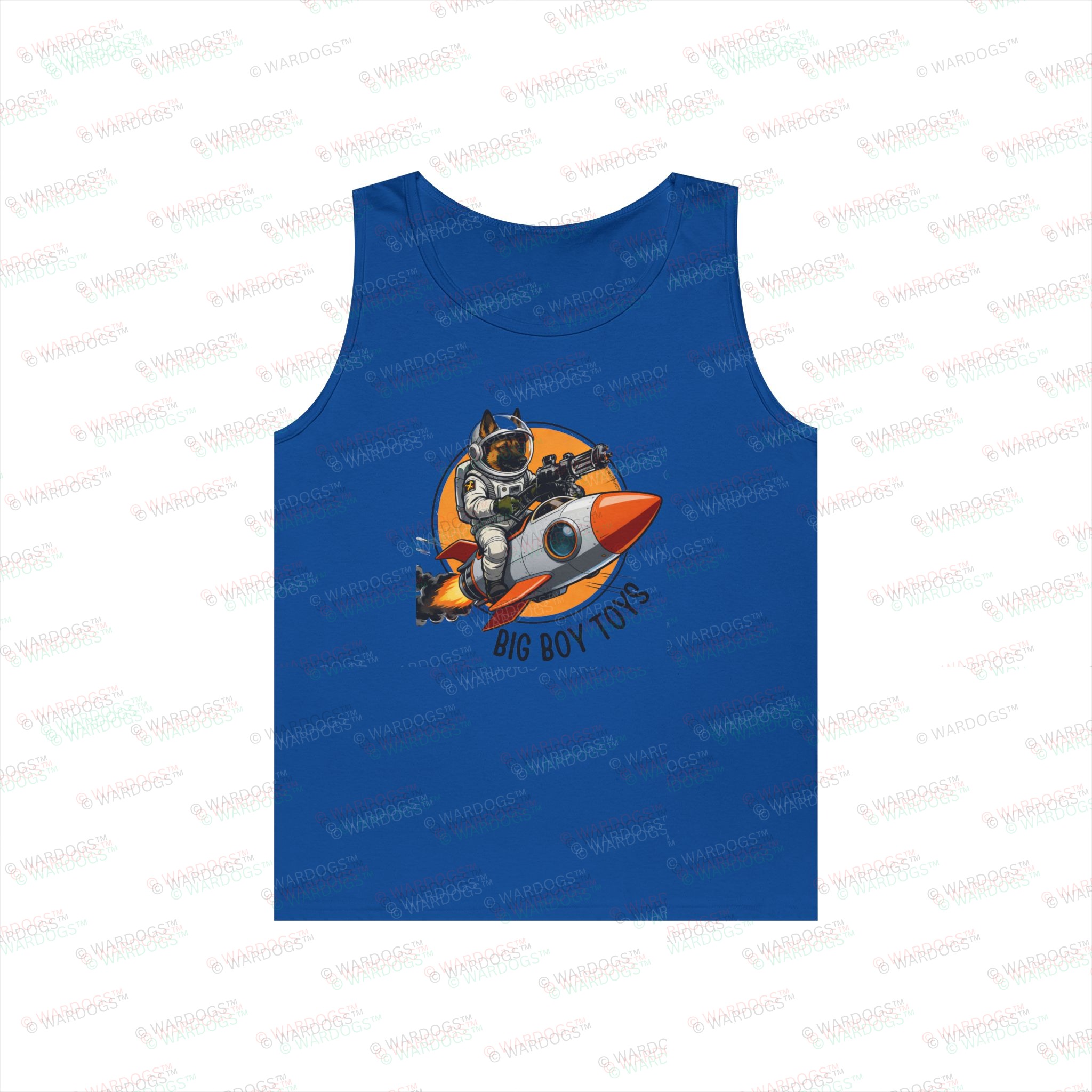 USSF "Big Boy Toys" — Astronaut Rocketship Graphic Tank - black text - Image 3