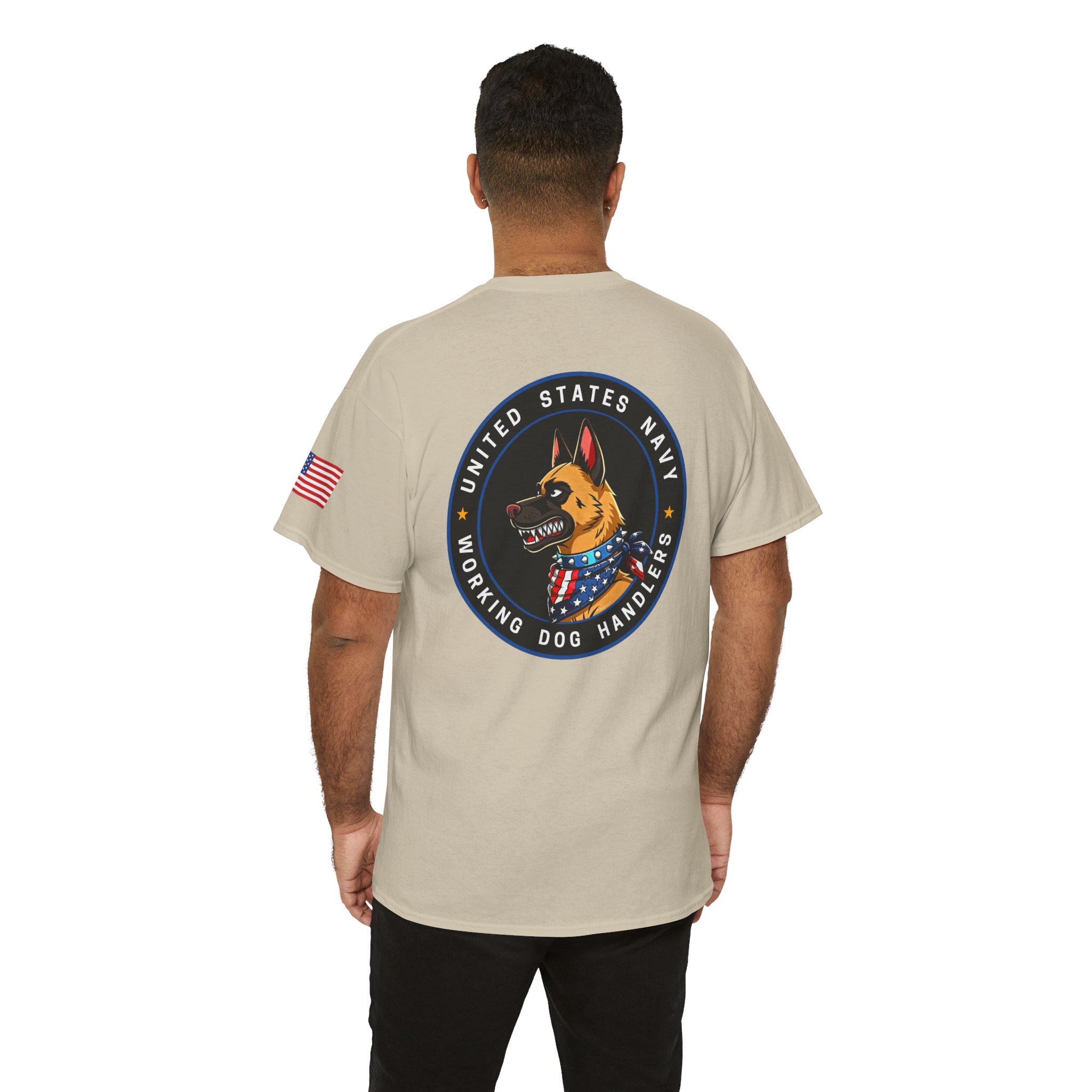 U.S. Navy Working Dog Handlers T‑Shirt — K9 Patch Tee - Image 2